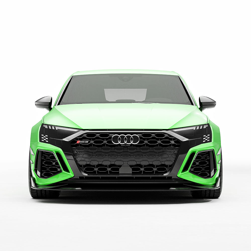 AUDI RS3 8Y 2022-2024 CARBON FIBRE FRONT BUMPER CANARDS - CT DESIGN