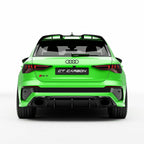 AUDI RS3 8Y 2022-2024 CARBON FIBRE REAR DIFFUSER V2 - CT DESIGN