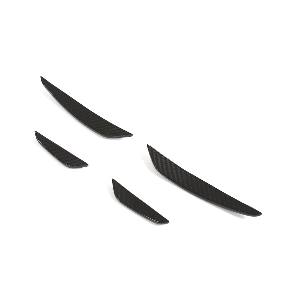 AUDI RS3 8Y 2022-2024 CARBON FIBRE FRONT BUMPER CANARDS - CT DESIGN