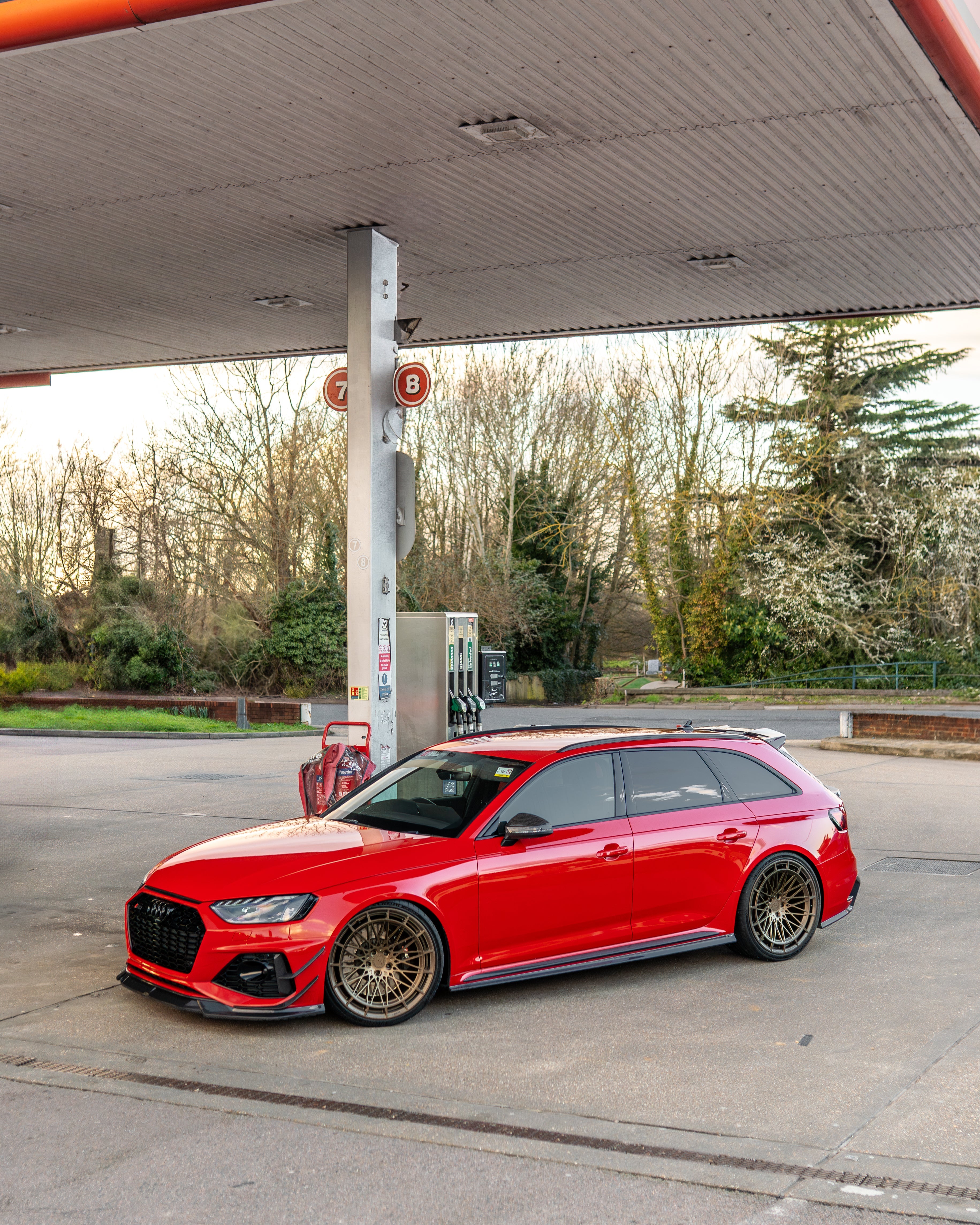 AUDI RS4 B9.5 CARBON FIBRE FRONT CANARDS- CT DESIGN