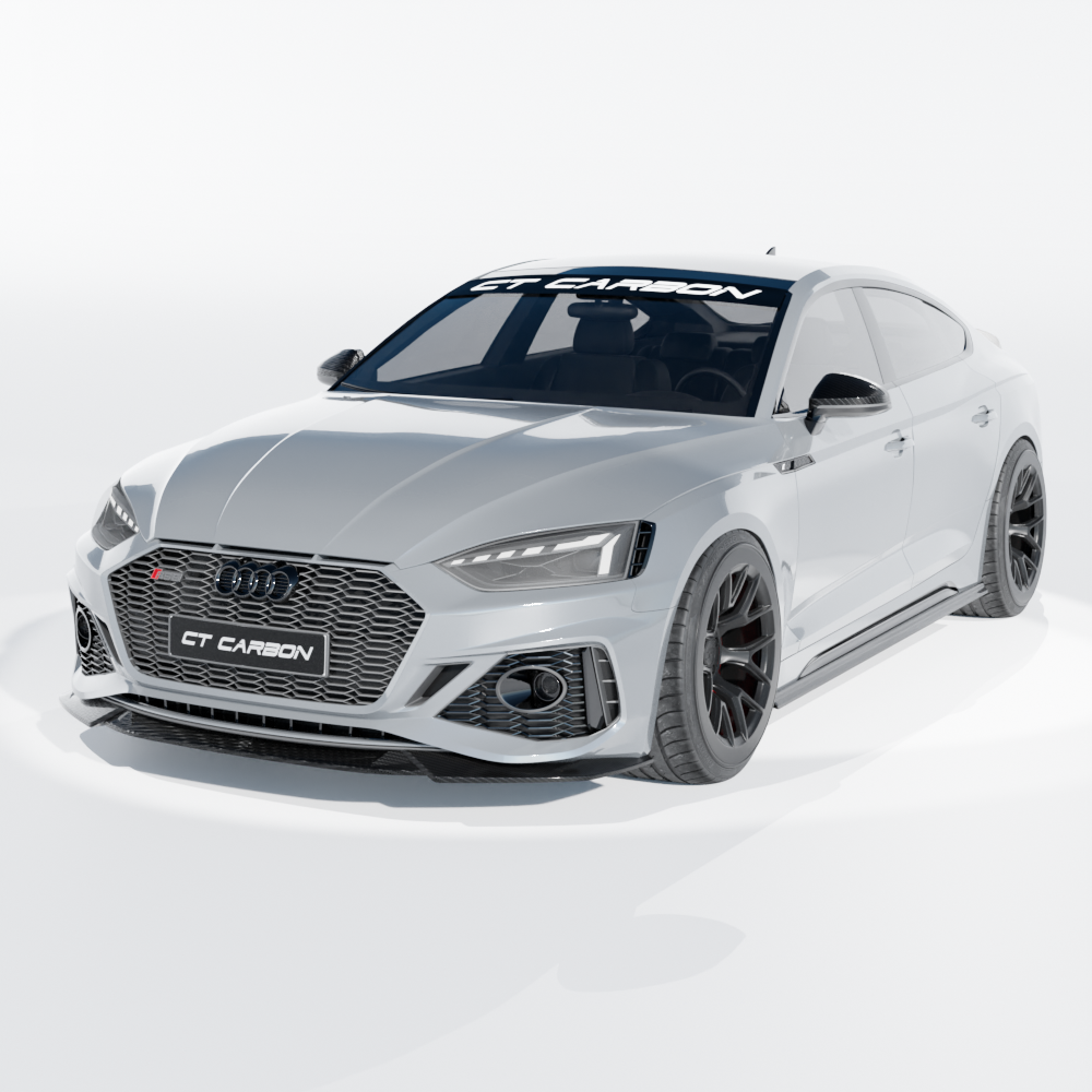 AUDI RS5 B9.5 SPORTBACK 2020-2024 CARBON FIBRE SIDE SKIRTS - CT DESIGN