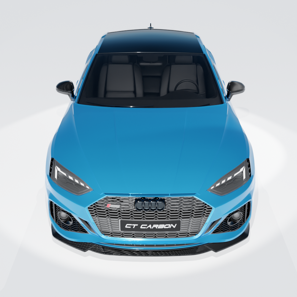 AUDI RS5 B9.5 SPORTBACK & COUPE 2020-2025 CARBON FIBRE SPLITTER - CT DESIGN