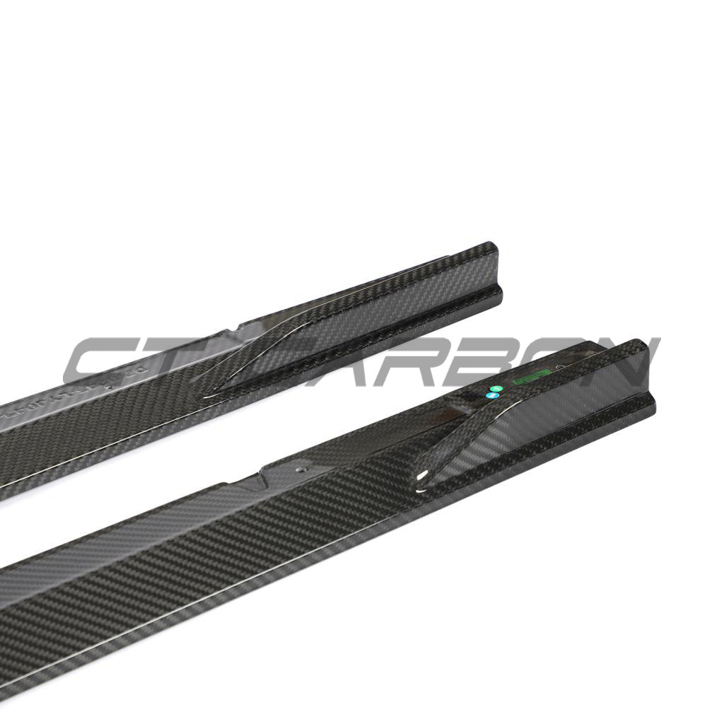 AUDI RS6/RS7 C8 AVANT CARBON FIBRE SIDE SKIRTS V1 - CT DESIGN