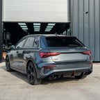 AUDI S3/A3 8Y S-LINE GLOSS BLACK DIFFUSER WITH TIPS & LED LIGHT