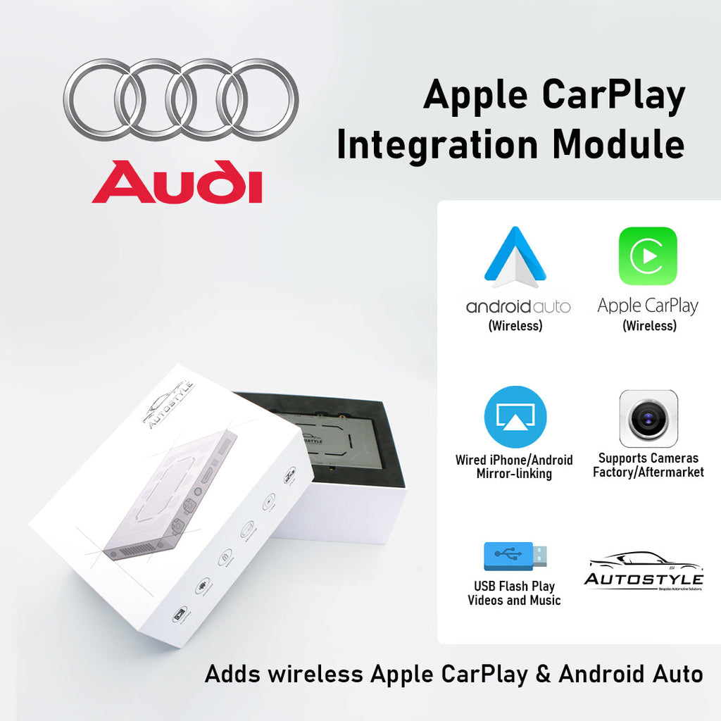 Wireless Apple CarPlay/Android Auto Upgrade for Audi A4 A5 Q2 Q7 (2016-2018)
