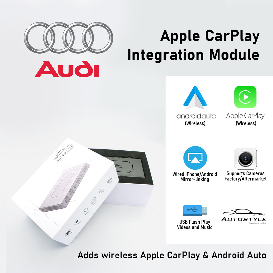 Wireless Apple CarPlay/Android Auto Upgrade for Audi A4 A5 Q2 Q7 (2016-2018)
