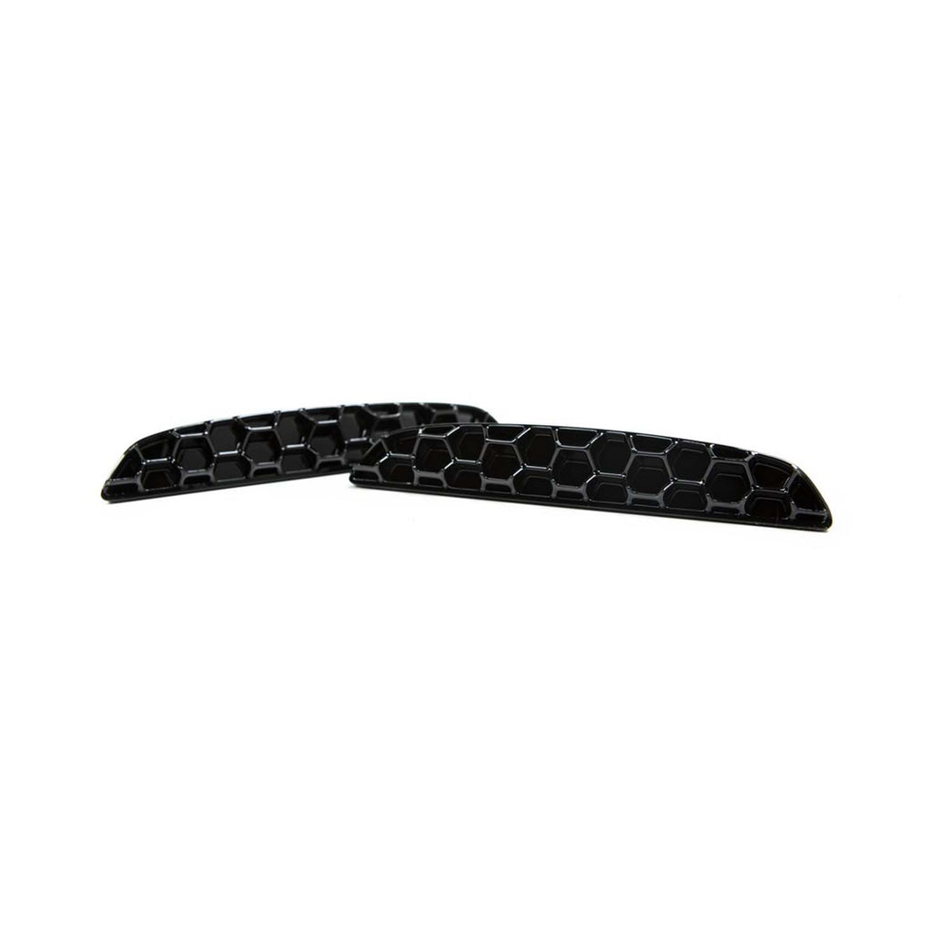 Acexxon BMW X5M Honeycomb Rear Reflector Inserts In Gloss Black (F85)