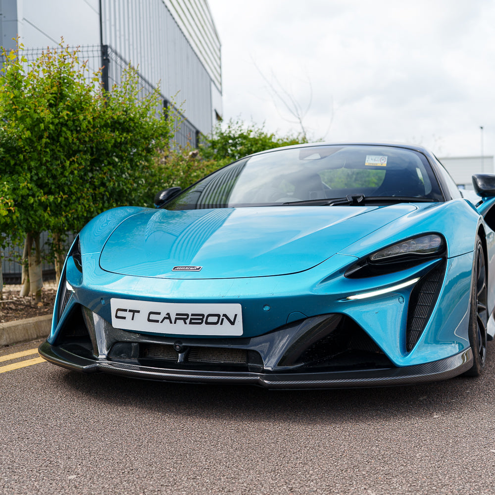 MCLAREN ARTURA 2023+ CARBON FIBRE SPLITTER - CT DESIGN