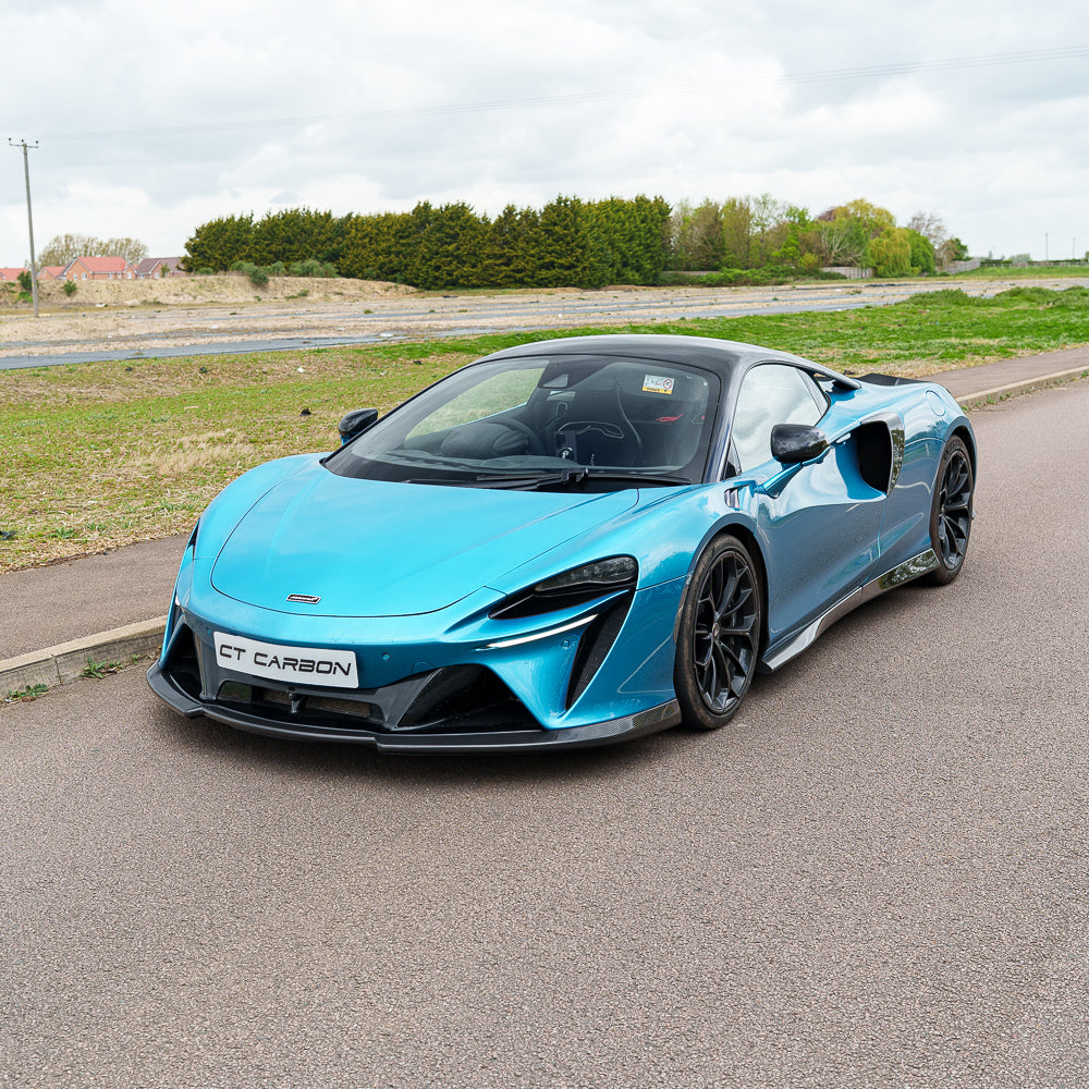 MCLAREN ARTURA 2023+ CARBON FIBRE SIDE SKIRTS - CT DESIGN