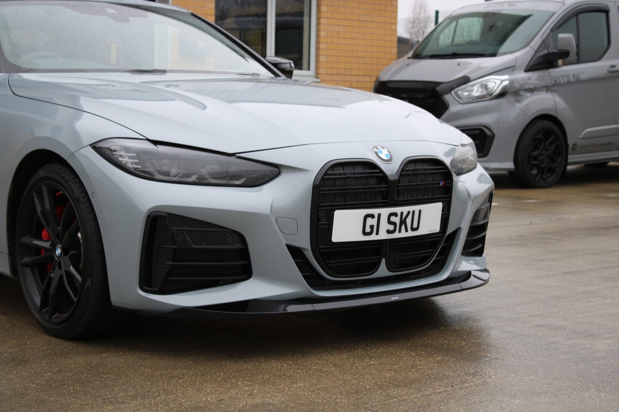 BMW 4 Series G22, G23 Grille M Style (Horizontal Slats) Gloss Black