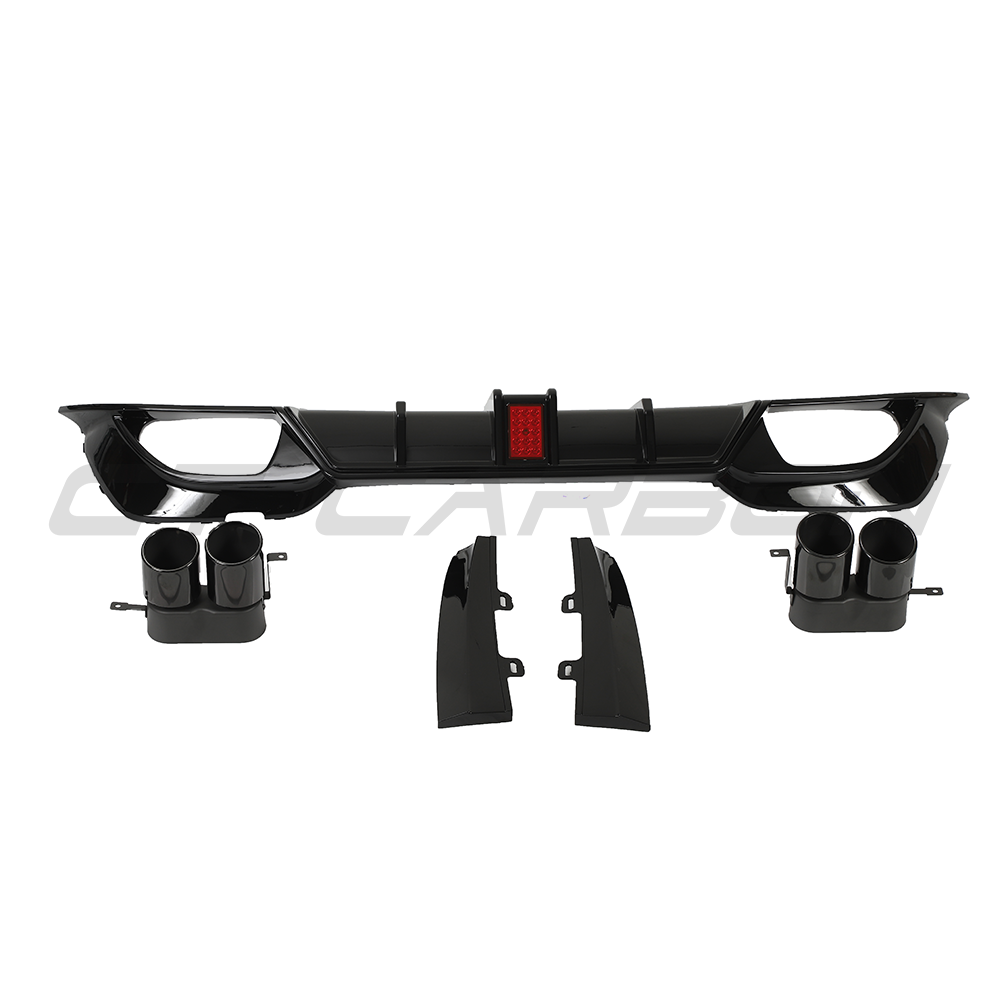 BMW G20/G21 3 SERIES 2019-2022 PRE LCI GLOSS LED BLACK DIFFUSER WITH TIPS