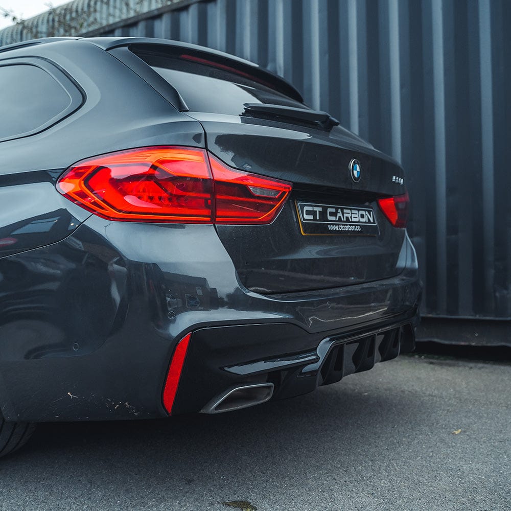 BMW 5 SERIES G30/G31 PRE LCI GLOSS BLACK DIFFUSER - V3