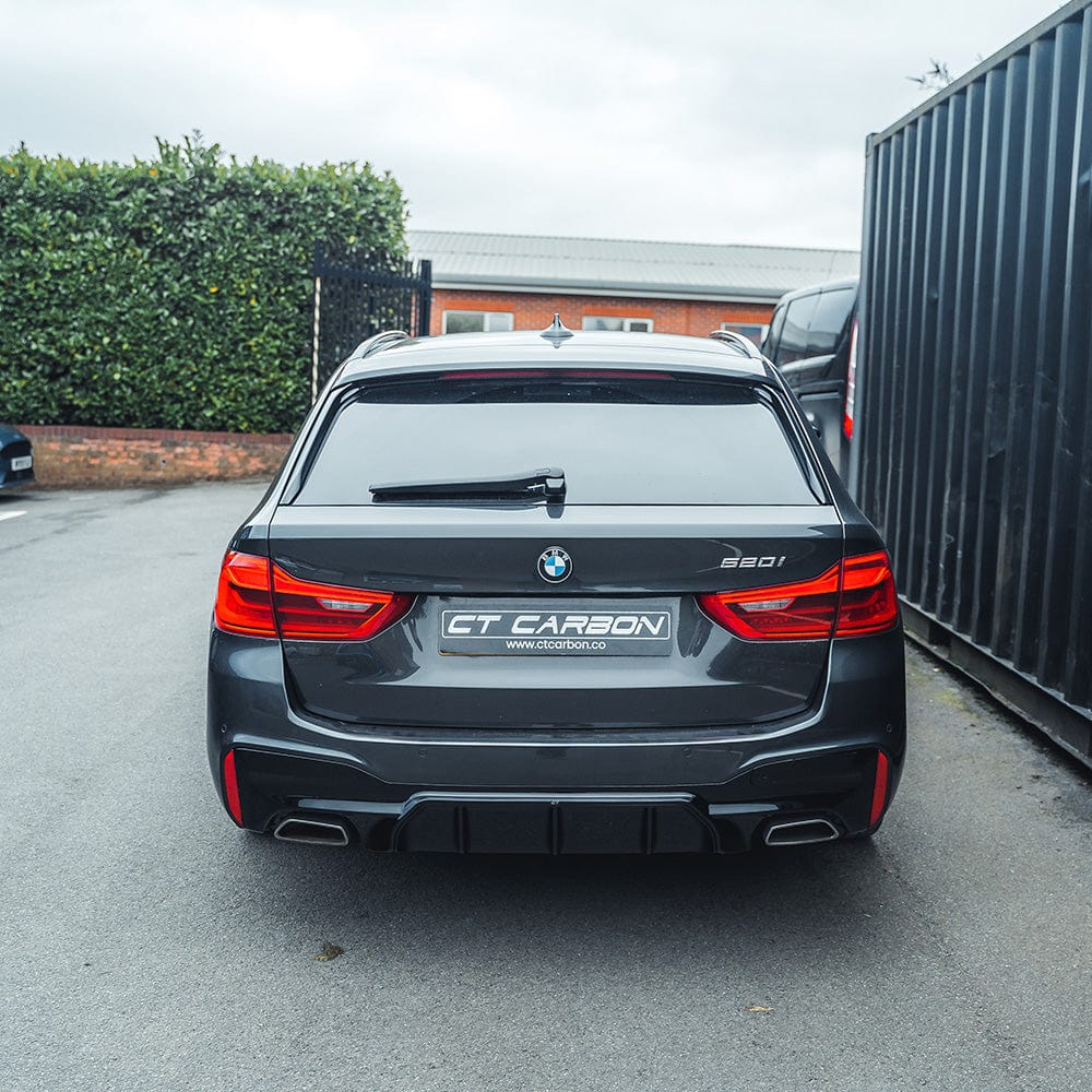 BMW 5 SERIES G30/G31 PRE LCI GLOSS BLACK DIFFUSER - V3