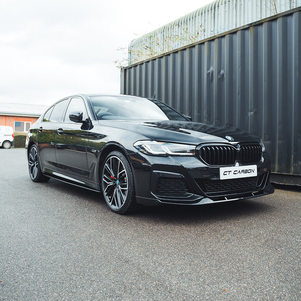 BMW 5 SERIES G30/G31 LCI GLOSS BLACK SPLITTER - MP STYLE