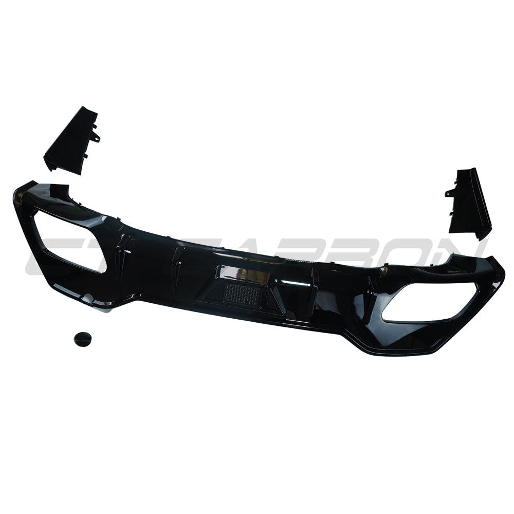 BMW 8 SERIES G14/G15 CONVERTIBLE/COUPE 2018+ PRE-LCI GLOSS BLACK DIFFUSER