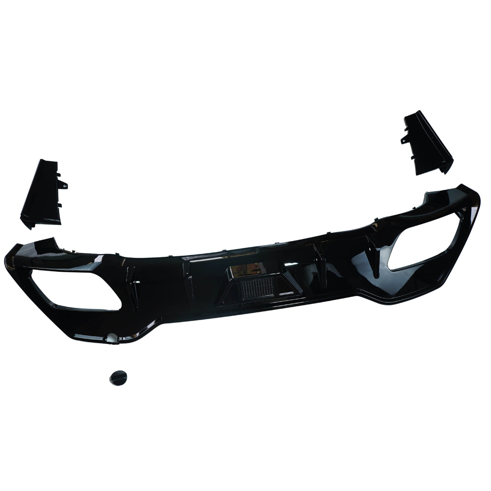 BMW 8 SERIES G14/G15 CONVERTIBLE/COUPE 2018+ PRE-LCI GLOSS BLACK DIFFUSER