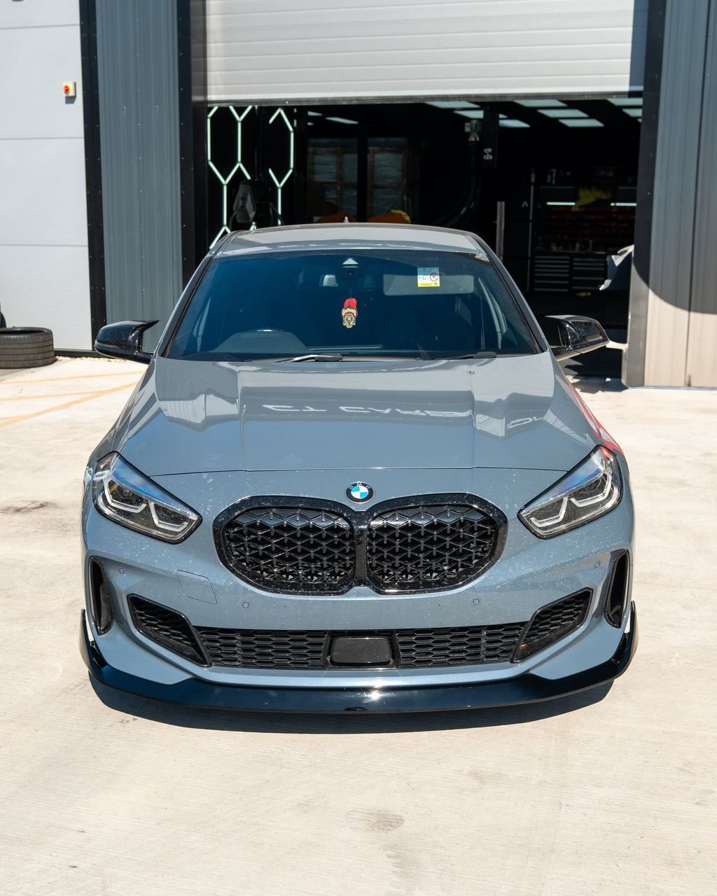 BMW F40 1 SERIES GLOSS BLACK SPLITTER - V1