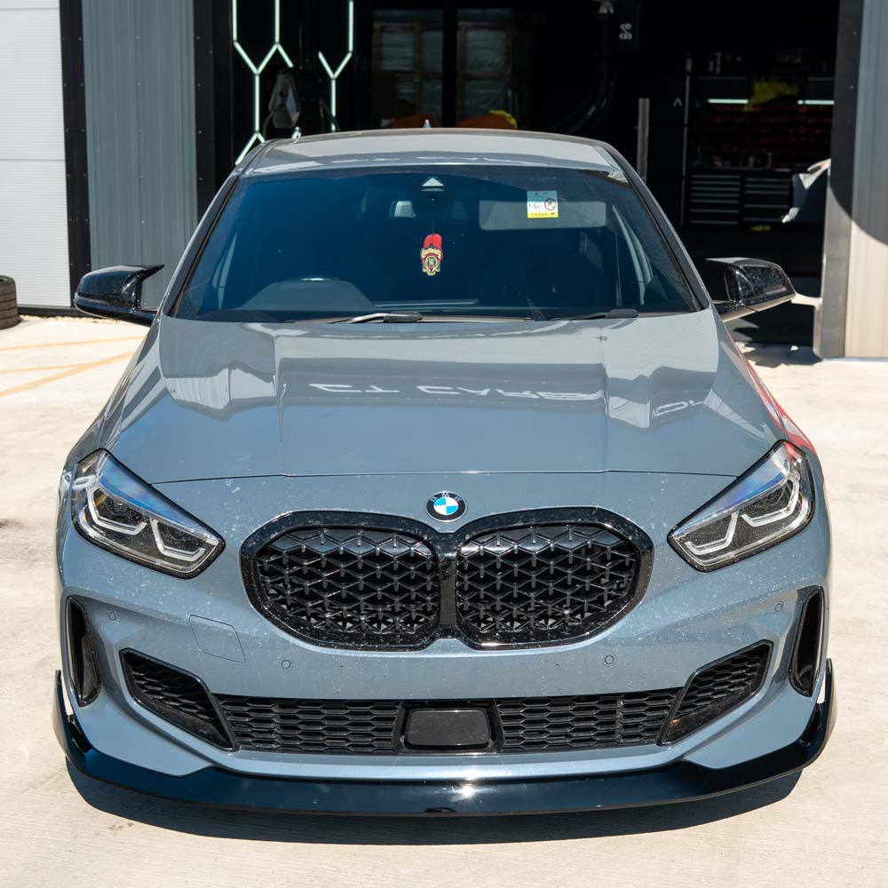 BMW F40 1 SERIES GLOSS BLACK SPLITTER - V1
