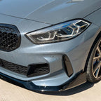 BMW F40 1 SERIES GLOSS BLACK SPLITTER - V1