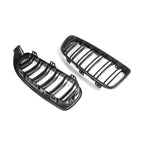 MHC+ BMW M3/M4 Premium Front Grilles In Pre Preg Carbon Fibre & Gloss Black (F80/F82/F83)