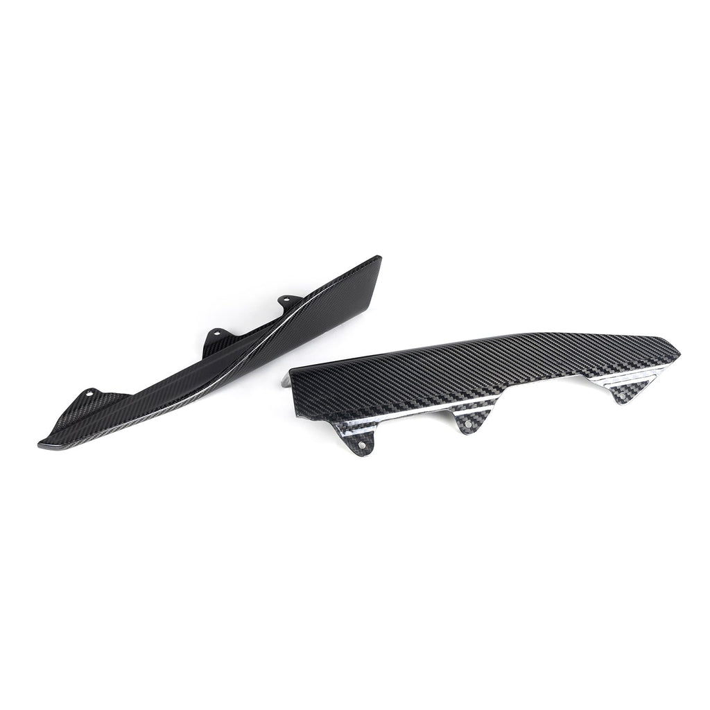 MHC+ BMW M2 F87 Performance Style Side Winglets In Gloss Pre Preg Carbon Fibre (F87 inc Competition)