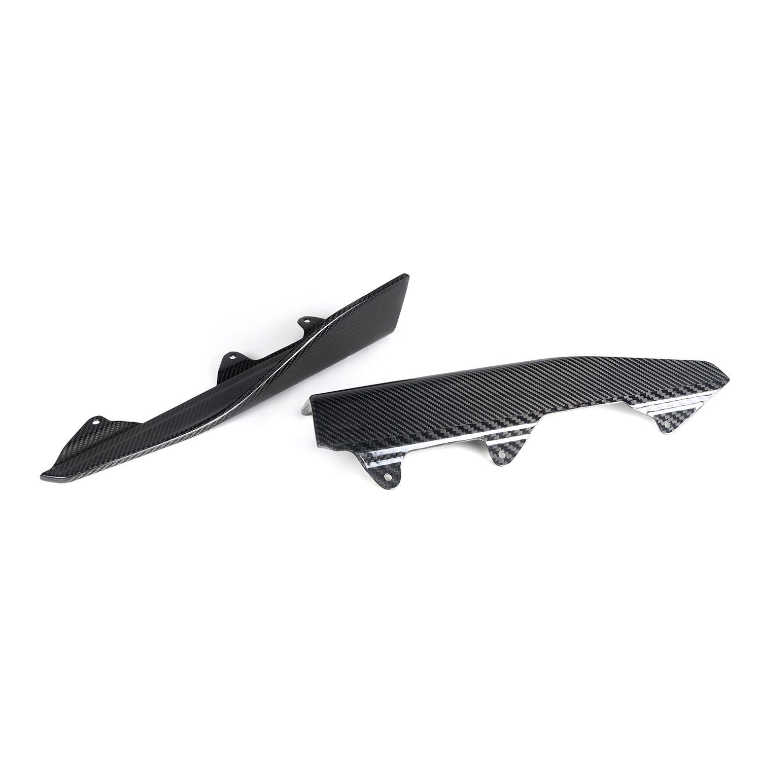 MHC+ BMW M2 F87 Performance Style Side Winglets In Gloss Pre Preg Carbon Fibre (F87 inc Competition)