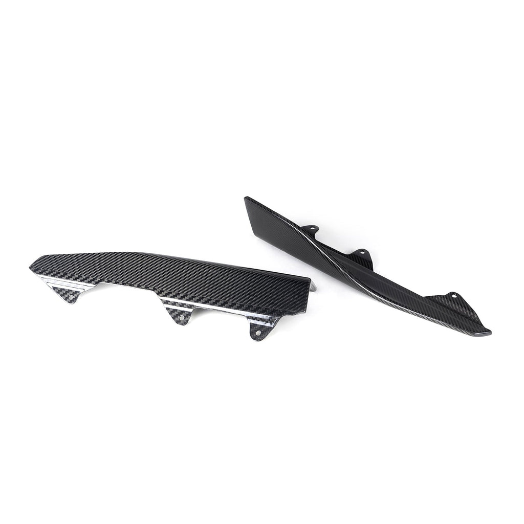 MHC+ BMW M2 F87 Performance Style Side Winglets In Gloss Pre Preg Carbon Fibre (F87 inc Competition)