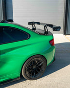 BMW F87 M2/M2C & F22 2 SERIES CARBON FIBRE SWAN NECK WING - V8 - CT DESIGN