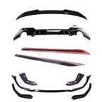 BMW G20 3 SERIES V2 GLOSS BLACK KIT (ROUND TIPS) - BLAK BY CT