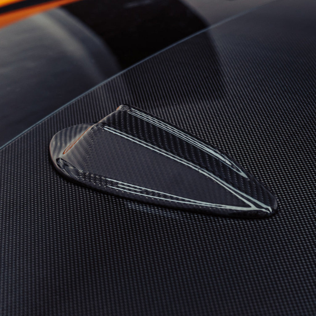 MHC+ BMW M3/3 Series LCI Shark Fin Antenna Cover In Gloss Pre Preg Carbon Fibre (G80/G81/G20/G21 2023+)