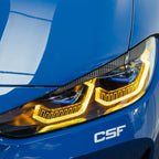 BMW G80, G81 M3 & G82, G83 M4 Headlight Eyebrow Covers In Carbon Fibre