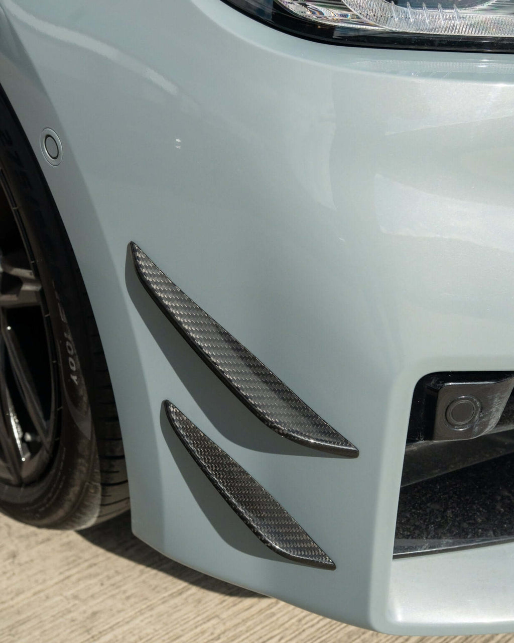 BMW G87 M2 CARBON FIBRE FRONT BUMPER CANARDS