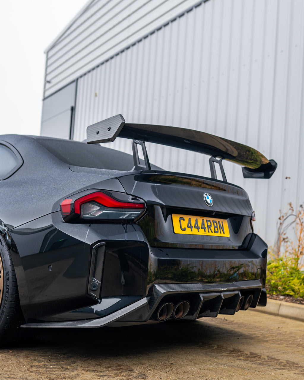 BMW G87 M2 & G42 2 SERIES CARBON FIBRE SWAN NECK WING - CT DESIGN