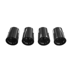 BMW M2/M3/M4/M5 F10/F80/F82/F83/F87 CARBON FIBRE EXHAUST TIPS - BLACK x4