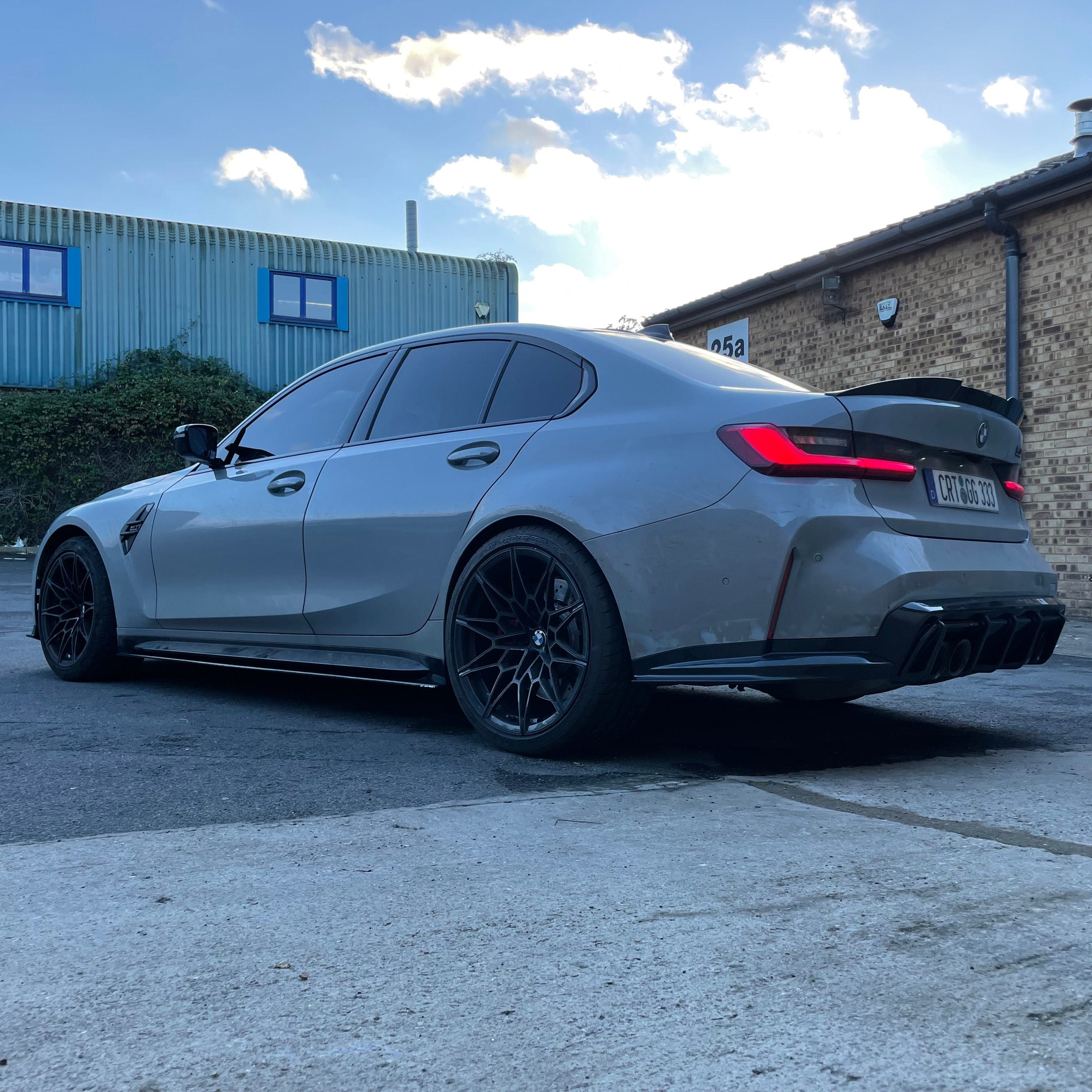 BMW M3 G80/G81 CARBON FIBRE SIDE SKIRT EXTENSIONS - V3 - CT DESIGN
