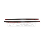 BMW M3 G80/G81 CARBON FIBRE SIDE SKIRT EXTENSIONS - V3 - CT DESIGN