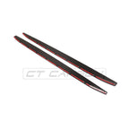 BMW M3 G80/G81 CARBON FIBRE SIDE SKIRT EXTENSIONS - V3 - CT DESIGN