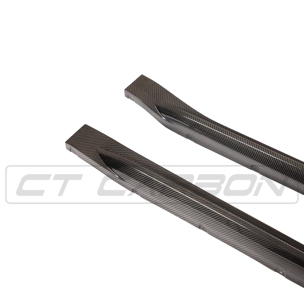 BMW M3 G80/G81 CARBON FIBRE SIDE SKIRT REPLACEMENT - V4 - CT DESIGN