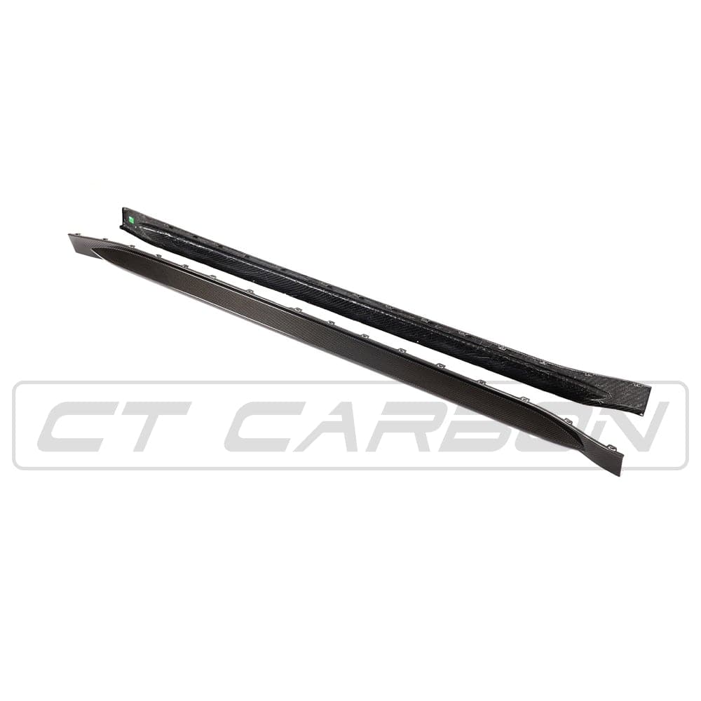 BMW M3 G80/G81 CARBON FIBRE SIDE SKIRT REPLACEMENT - V4 - CT DESIGN