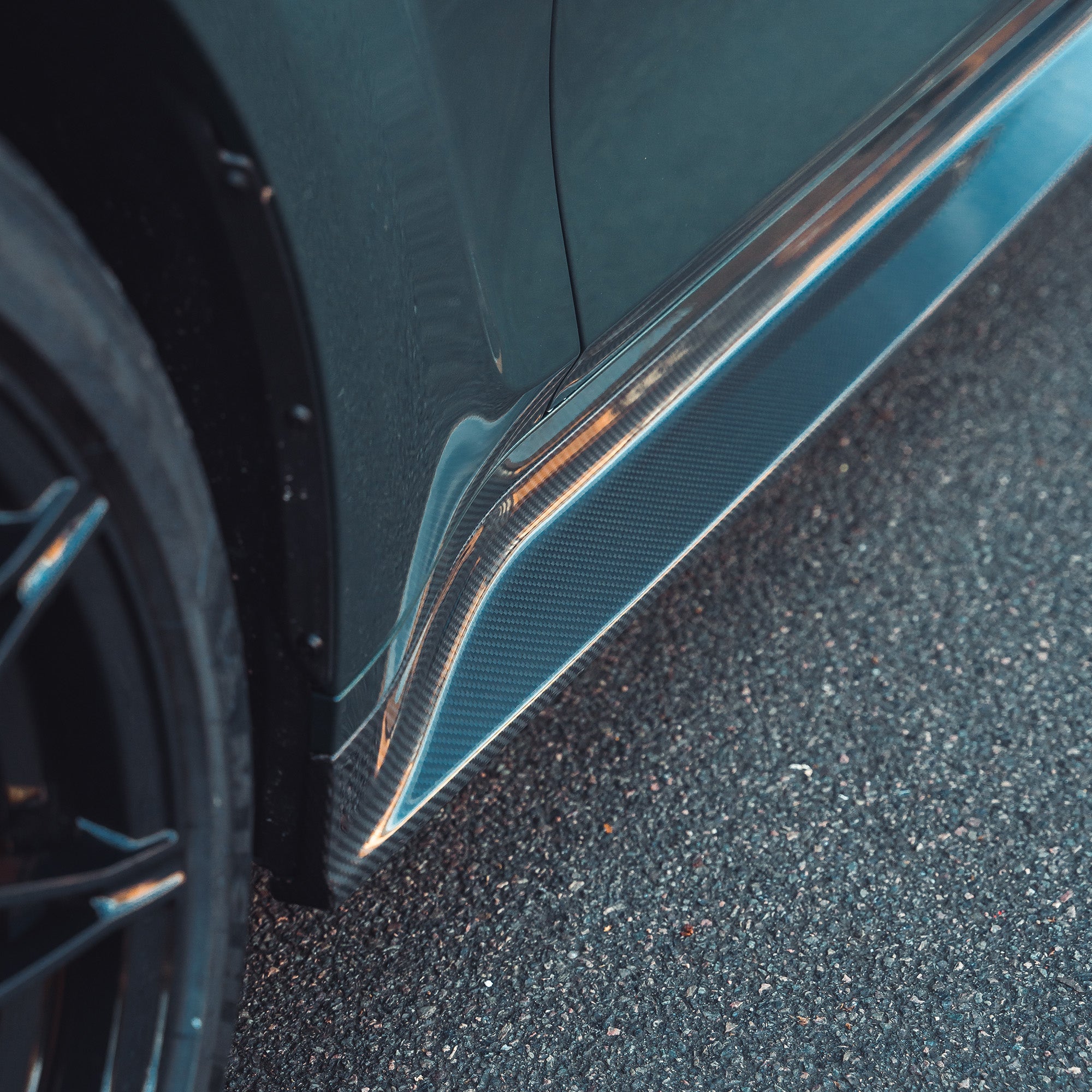 BMW M3 G80/G81 CARBON FIBRE SIDE SKIRT REPLACEMENT - V3