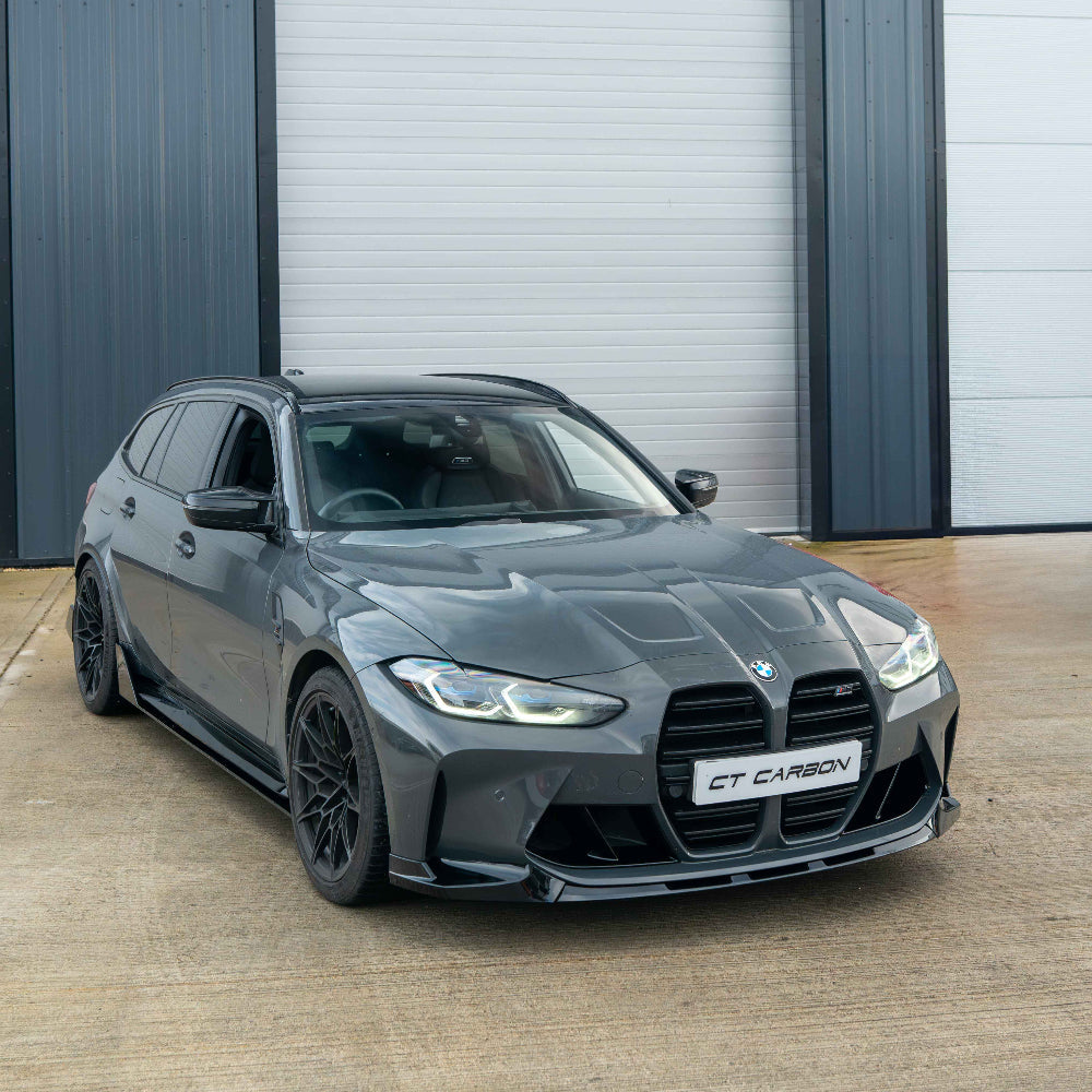 BMW M3 & M4 G80/G81/G82/G83 GLOSS BLACK SPLITTER - V2