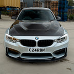 BMW M3/M4 (F80 F82 F83) UPPER FRONT CARBON FIBRE CANARDS