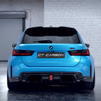 BMW M3/M4 G80/G81/G82/G83 CARBON FIBRE DIFFUSER WITH LED - V3 - CT DESIGN