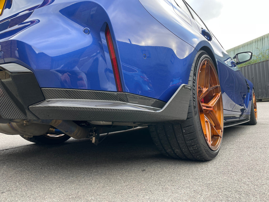 BMW M4 G82/G83 CARBON FIBRE REAR BUMPER CORNERS - MP STYLE
