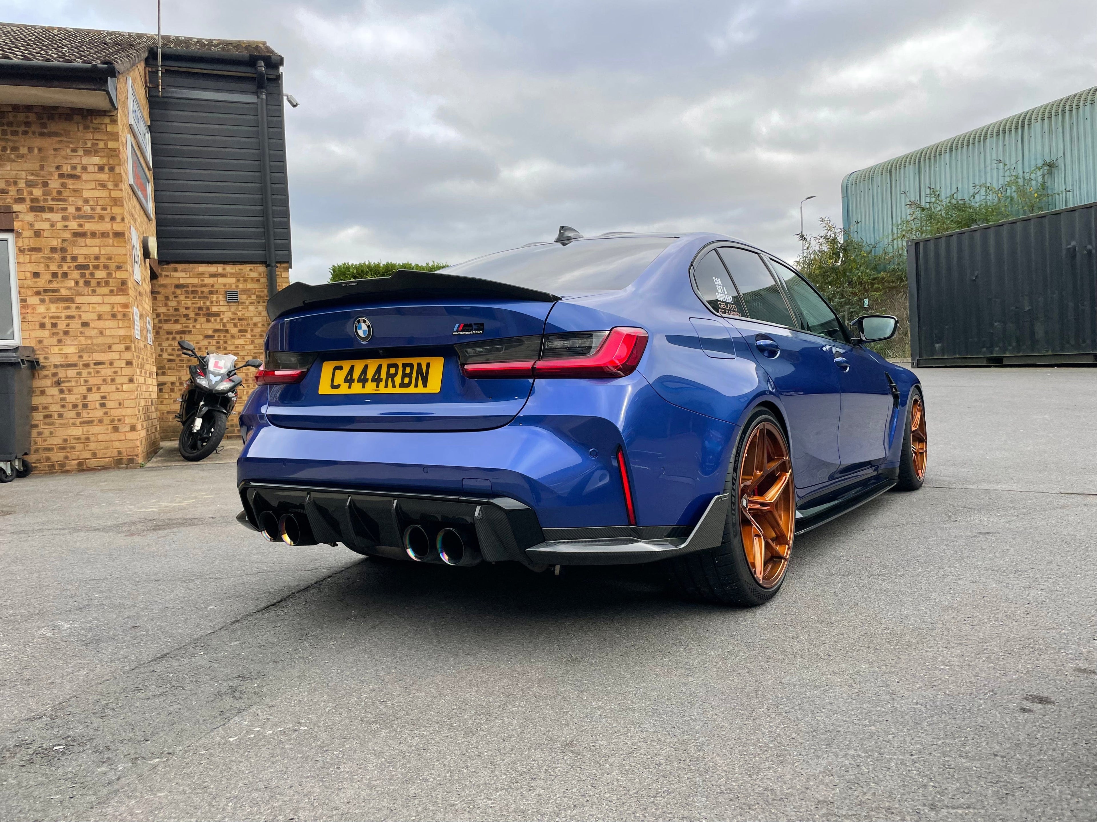 BMW M4 G82/G83 CARBON FIBRE REAR BUMPER CORNERS - MP STYLE