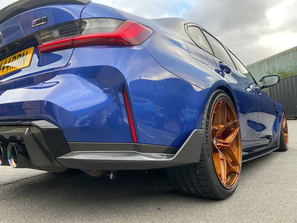 BMW M4 G82/G83 CARBON FIBRE REAR BUMPER CORNERS - MP STYLE