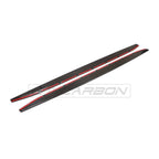 BMW M4 G82/G83 CARBON FIBRE SIDE SKIRT EXTENSIONS V1 - CT DESIGN