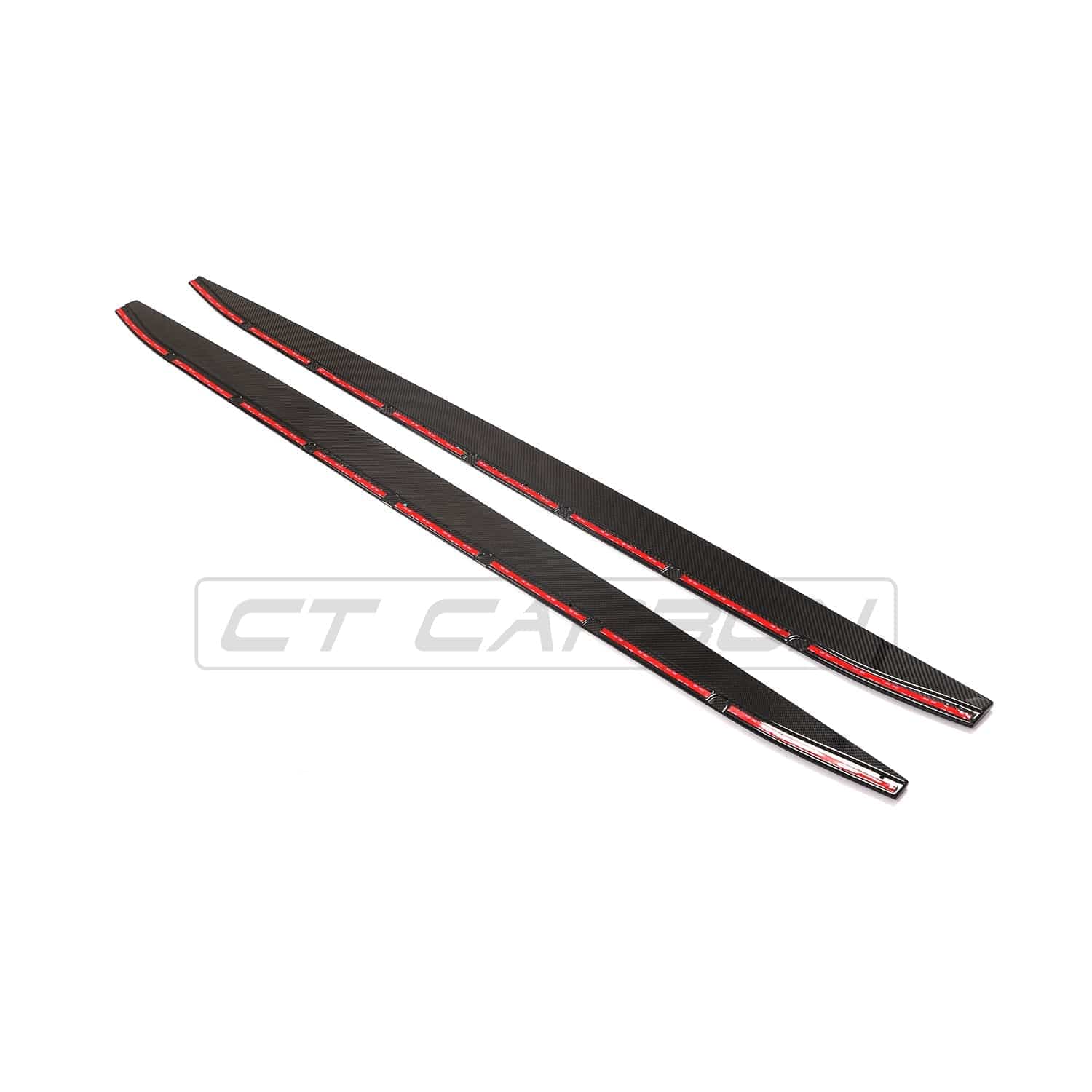 BMW M4 G82/G83 CARBON FIBRE SIDE SKIRT EXTENSIONS V1 - CT DESIGN