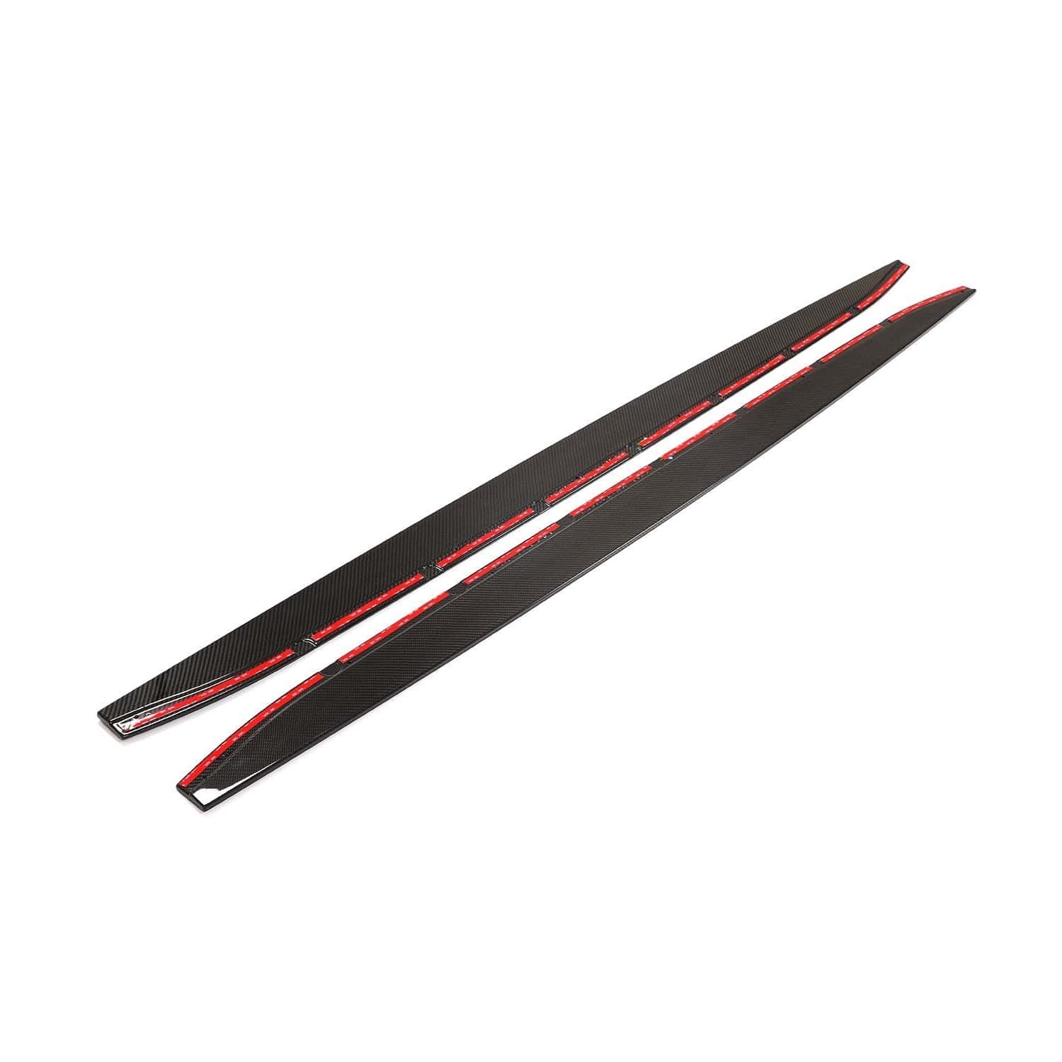 BMW M4 G82/G83 CARBON FIBRE SIDE SKIRT EXTENSIONS V1 - CT DESIGN