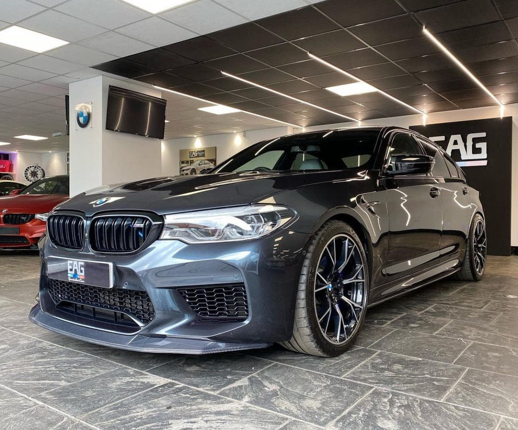 BMW M5 F90 2017-2020 PRE LCI CARBON FIBRE SPLITTER - GTS STYLE